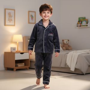 pyjama fourrure gris - yipinfu-