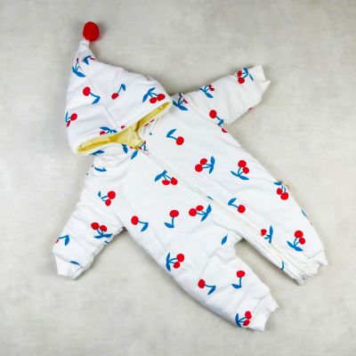 grenouillère BLANCHE CERISE 