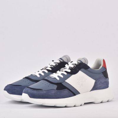 LA MARTINA SCARPA UOMO CAMOSCIO MANILA BLU  BLU  