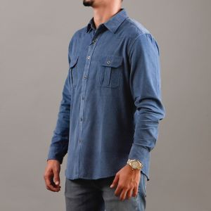 CHEMISE denim léger Bleu