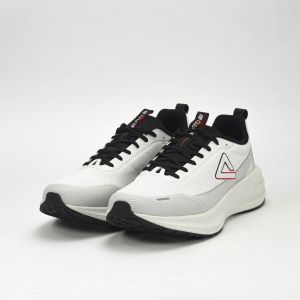 PEAK CUSHION RUNNING SHOES-LT.GREY/BLACK