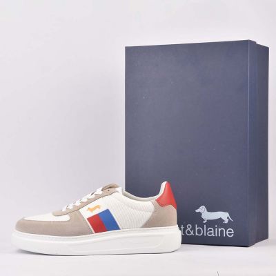 HARMONT AND BLAINE SCARPA UOMO CAMOSCIO  BEIGE 