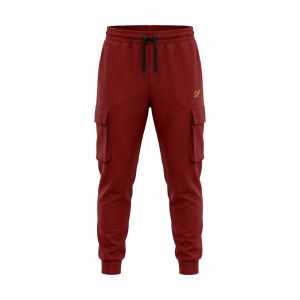 DEPART JOGGING CARGO SLIM HOMME BORDEAU
