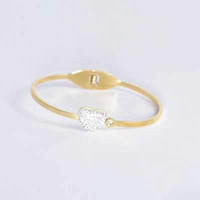 BRACELET COEUR INCRUSTÉ