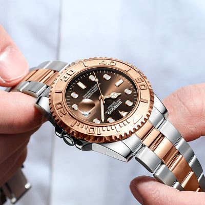 Montre Homme BINBOND Silver Rose GOLD