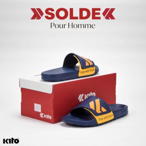 CLAQUETTE AH68M NAVY BLUE YELLOW KITO