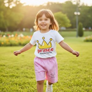 ENSEMBLE BLANC MOTIF PRINCE 