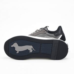 Harmont and Blaine Suede and Technical Fabric Sneakers