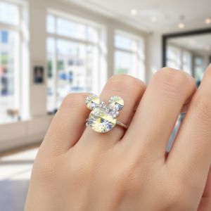 bague mickey mousse multi couleur