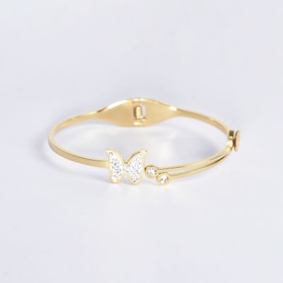 BRACELET LUMIÈRE DE PAPILLIONS DORÉ