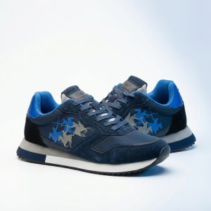 La Martina Low Sneakers Blue Leather