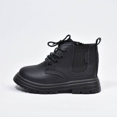Bottes coordonnantes à lacets Noir Enfants