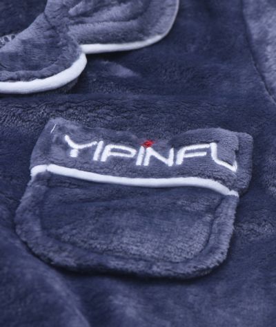 pyjama fourrure gris - yipinfu-