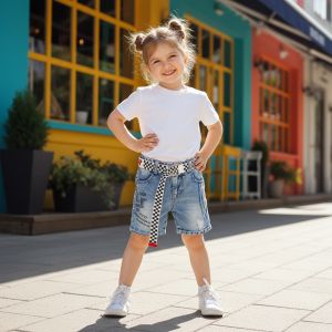 SHORT JEANS BLEU  'OLL SHON BY YOU' 002