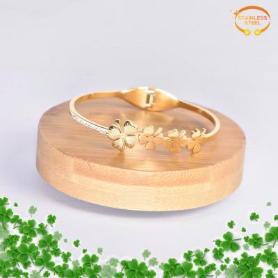 BRACELET TRÈFLE QUADRUPLE BONHEUR