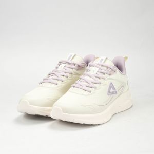 PEAK TRAINING RUNNING SHOES-WHITE/PURPLE