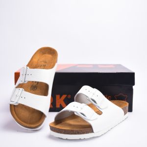  BIRKSBOT  CUIR BLANC
