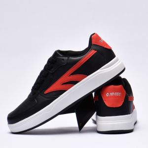 HI TEC VARSITY COURT BLACK RED